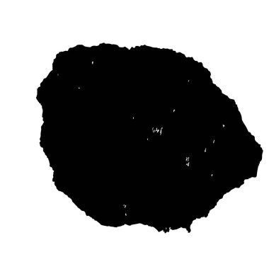 creative element of black brush stroke on white background 