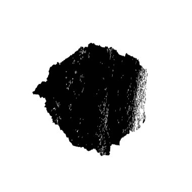 creative element of black brush stroke on white background 