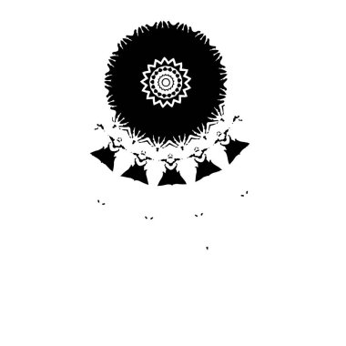 creative element of black brush stroke on white background 