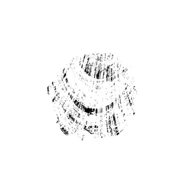 creative element of black brush stroke on white background 