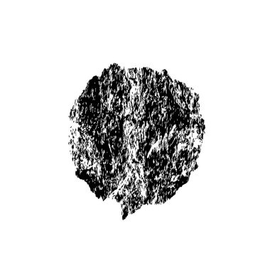 creative element of black brush stroke on white background 