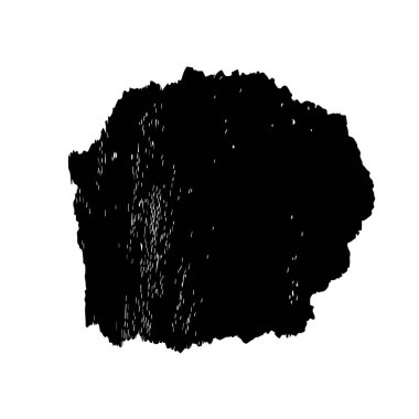 creative element of black brush stroke on white background 