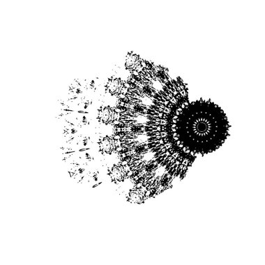 Arkaplanda soyut siyah mürekkep lekesi. 