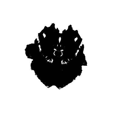 Arkaplanda soyut siyah mürekkep lekesi. 