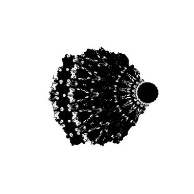 Arkaplanda soyut siyah mürekkep lekesi. 