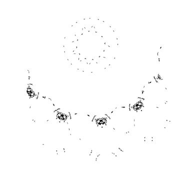 Arkaplanda soyut siyah mürekkep lekesi. 