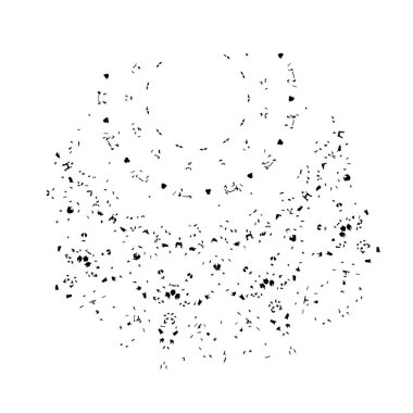 Siyah mürekkep lekesi. vektör grunge illüstrasyonu. 