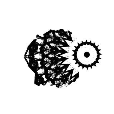 Siyah mürekkep lekesi. vektör grunge illüstrasyonu. 