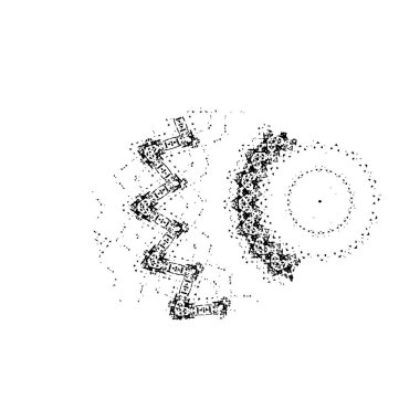Siyah mürekkep lekesi. vektör grunge illüstrasyonu. 