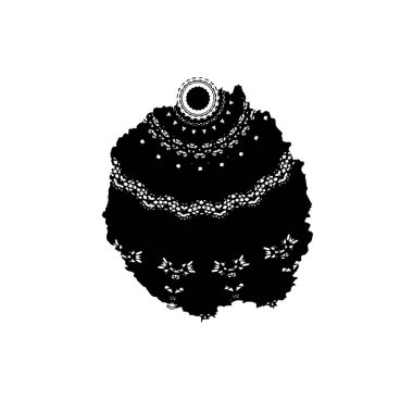 Siyah mürekkep lekesi. vektör grunge illüstrasyonu. 