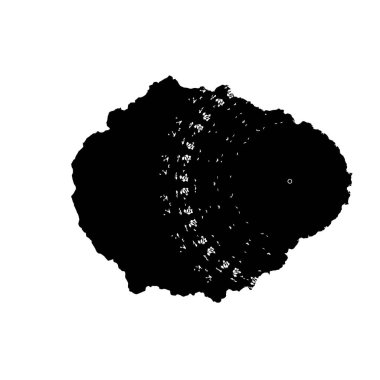 Siyah mürekkep lekesi. vektör grunge illüstrasyonu. 