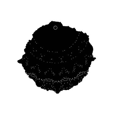 Siyah mürekkep lekesi. vektör grunge illüstrasyonu. 