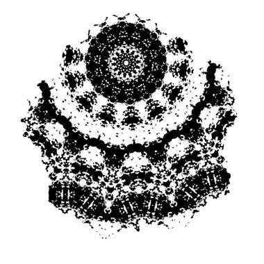 Siyah mürekkep lekesi. vektör grunge illüstrasyonu. 