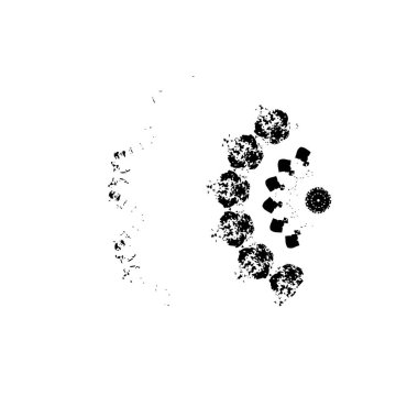 Siyah mürekkep lekesi. vektör grunge illüstrasyonu. 