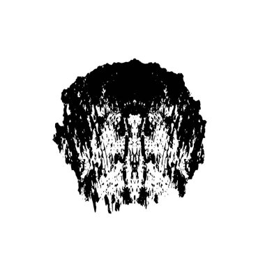 Siyah mürekkep lekesi. vektör grunge illüstrasyonu. 
