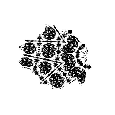 Siyah mürekkep lekesi. vektör grunge illüstrasyonu. 