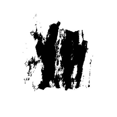 beyaz arkaplanda siyah mürekkep fırçası darbeleri