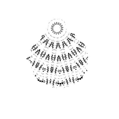 Noel ağacı simgesi vektör illüstrasyon grafik tasarımı