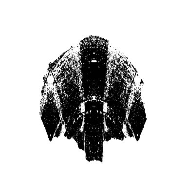 Grunge siyah ve beyaz şehir vektör dokusu şablonu. Koyu renkli cisim tozu tehlike arka planını örtüyor. Soyut noktalı, çizik, gürültülü vintage efekt yaratmak kolay