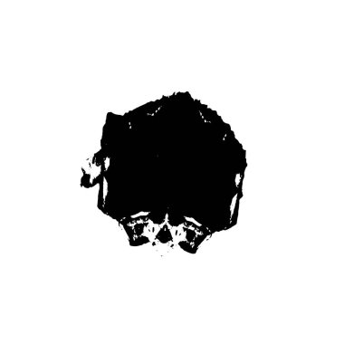 arkaplanda siyah mürekkep fırçası darbesi. 