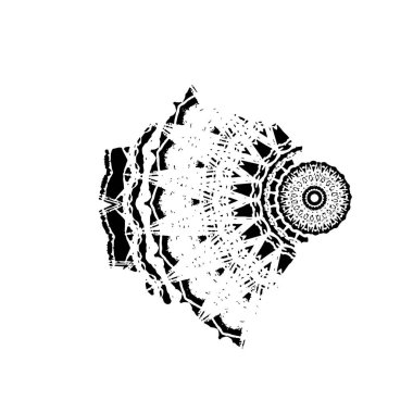 El yapımı mandala. vektör.