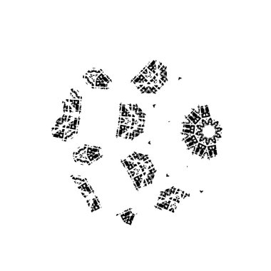 Futbol topunun grunge vektör illüstrasyonu