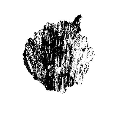 siyah fırça darbesi dokusu. grunge soyut el - boyanmış element.