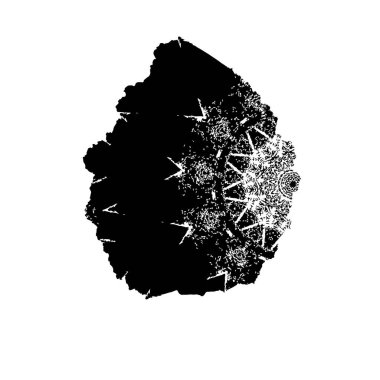 Siyah arkaplanı olan bir dağın silueti..