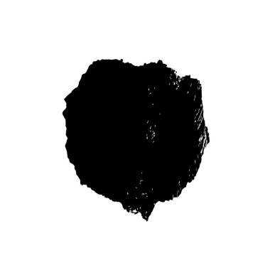 vektör siyah fırça darbesi. Grunge fırça darbesi. Fırça darbesinin izole bir çizimi. El çizimi mürekkep desenli.