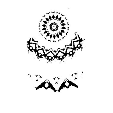 El çizimi vektör illüstrasyonu.