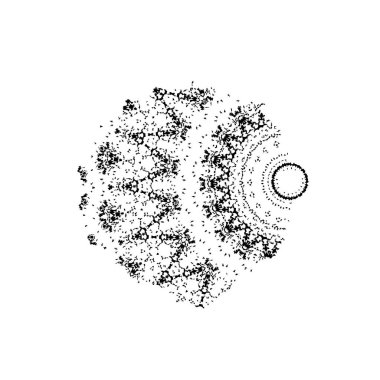 Noktalı soyut arkaplan. vektör illüstrasyonu.