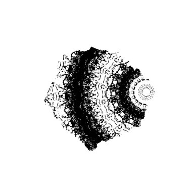 soyut grunge çiçek vektör arkaplanı