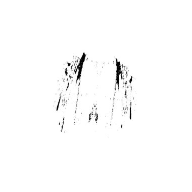 Vektör fırça dokusu. Grunge grunge el, mürekkep lekesi. Siyah beyaz desenli, elle çizilmiş bir elin elle okşama elementleri. beyaz fırça şekli