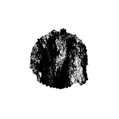 beyaz arkaplanda izole edilmiş grunge siyah el fırça darbeleri