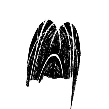 siyah fırça darbesi ve doku. grunge soyut el - boyanmış elementler.