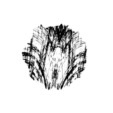 Grunge fırça darbesi, vektör çizim