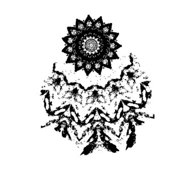 El çizimi soyut desen.