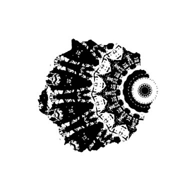 covid 'in siyah beyaz simgesi - 19 virüsü
