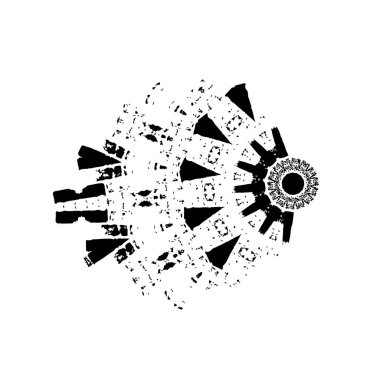 dişli simgesi, vektör illüstrasyonu