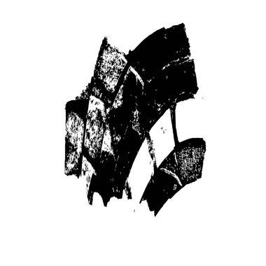 siyah fırça darbesi ve doku. Grunge soyut el boyalı elementler. altı çizili ve sınır tasarımı.