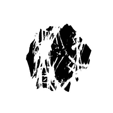 siyah fırça darbesi ve doku. grunge soyut el - boyanmış elementler.