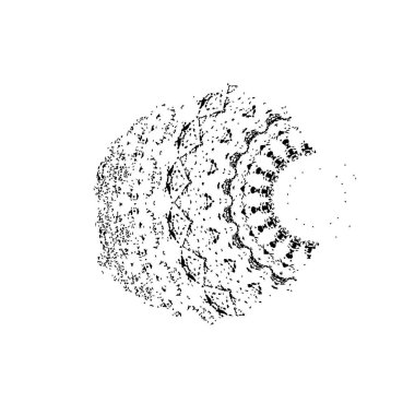 vektör el çizilmiş daire çerçeve.