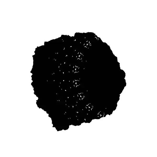 Pennellata Colore Grafico Nero Sfondo Bianco — Vettoriale Stock