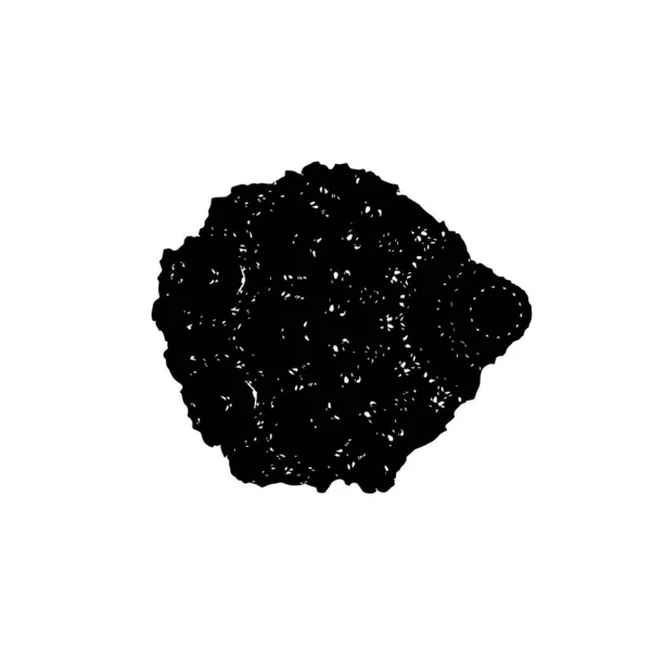 Schwarze Pinselstriche Auf Weißem Hintergrund — Stockvektor