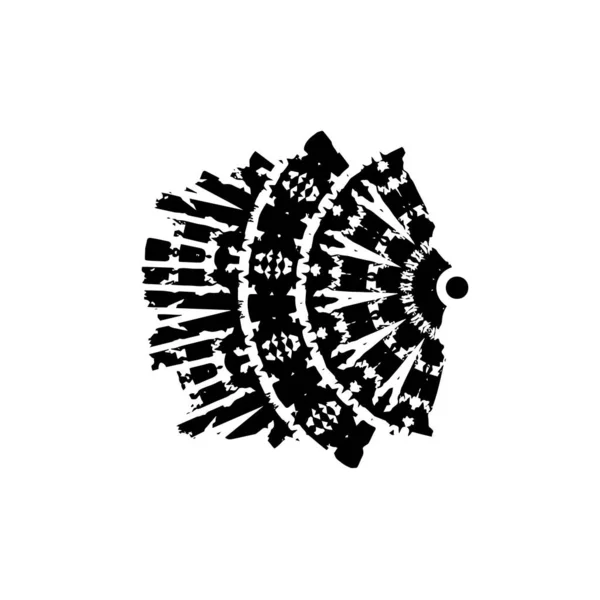 Schwarze Pinselstriche Auf Weißem Hintergrund — Stockvektor