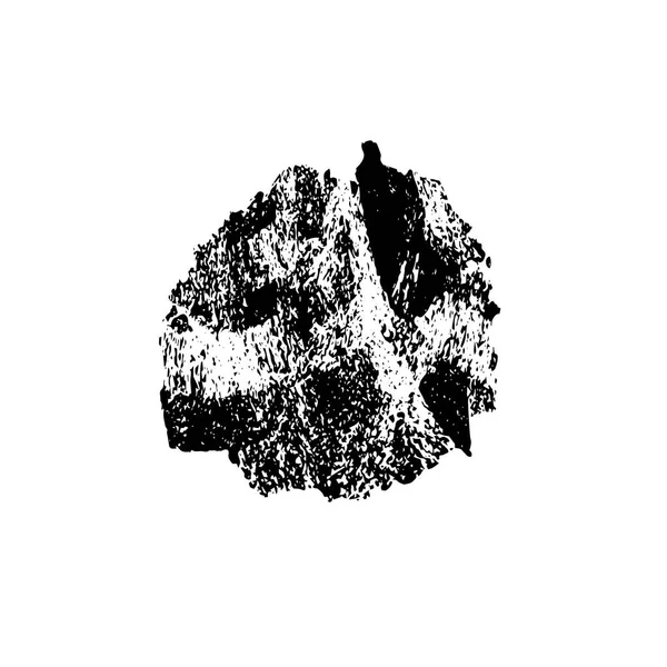 creative element of black brush stroke on white background 