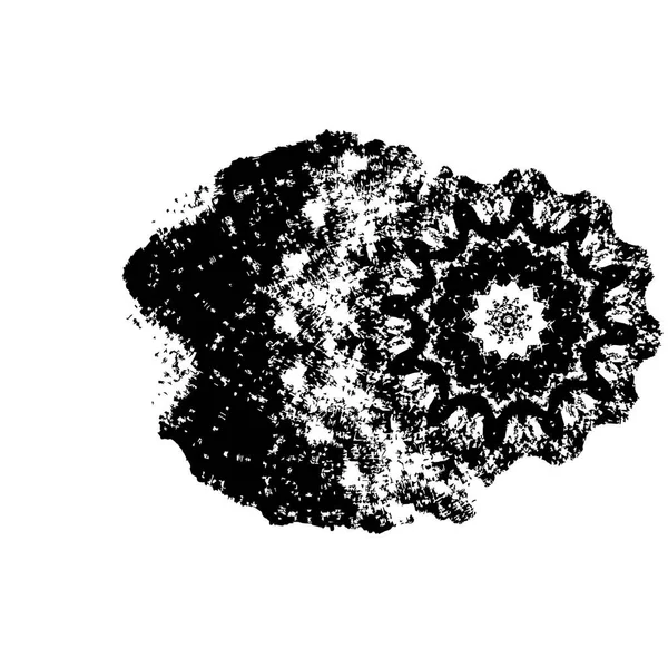 手描き抽象的な花のフレーム ベクターの設計 — ストックベクタ