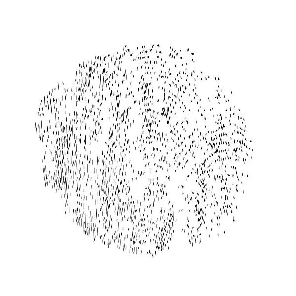 Beyaz arkaplanda soyut siyah mürekkep. 