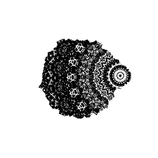 Creative Element Black Brush Stroke White Background — стоковый вектор