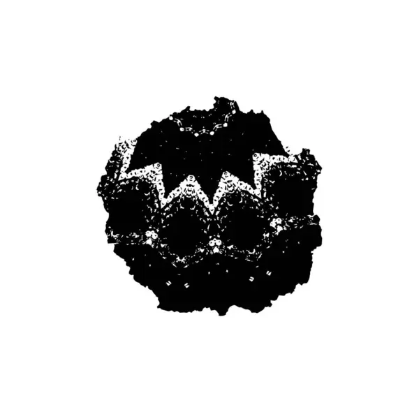 Schwarzer Tintenklecks Vektor Grunge Illustration — Stockvektor
